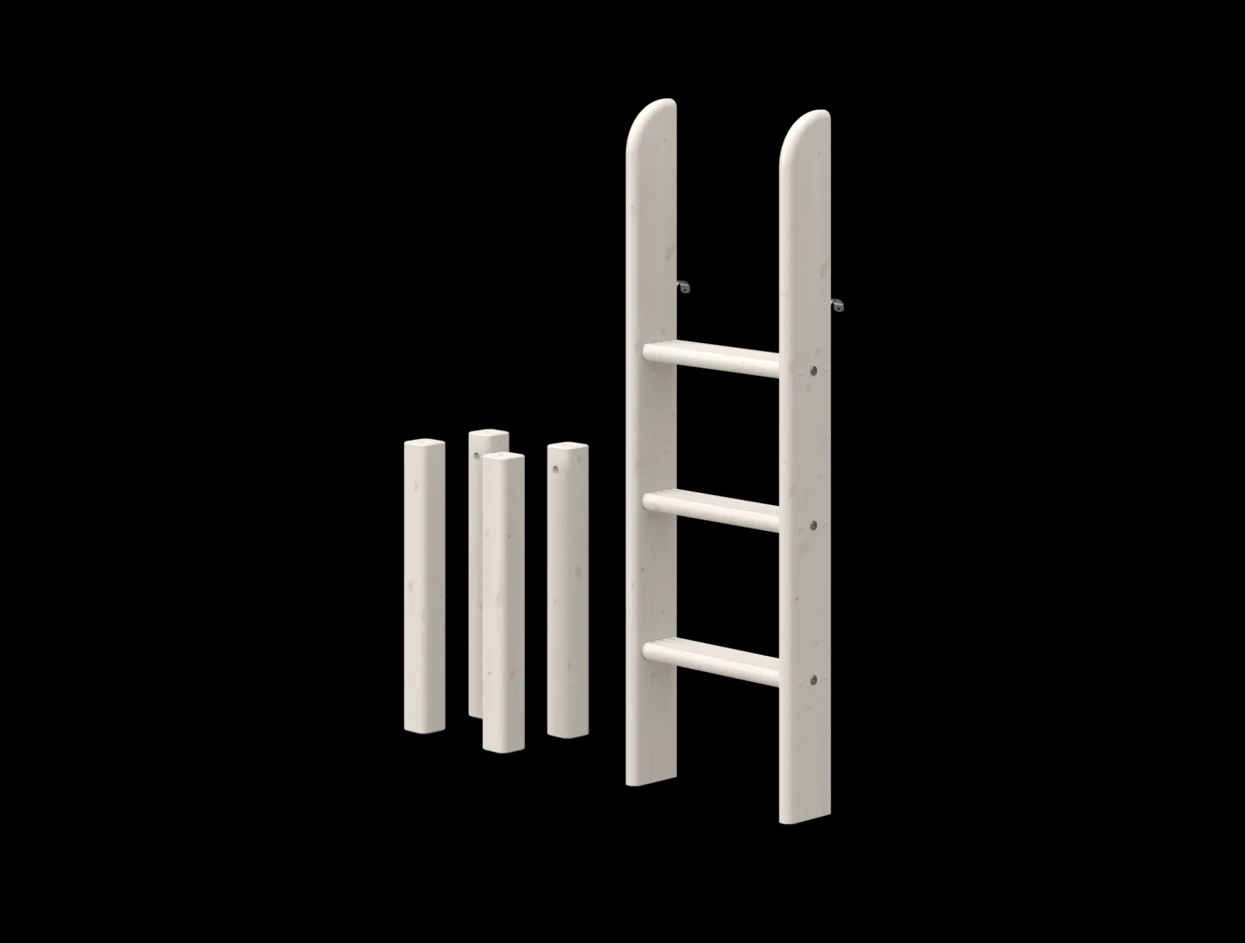 FLEXA Classic - Leiter und Pfosten für halbhohes Bett. Whitewashedpine Best