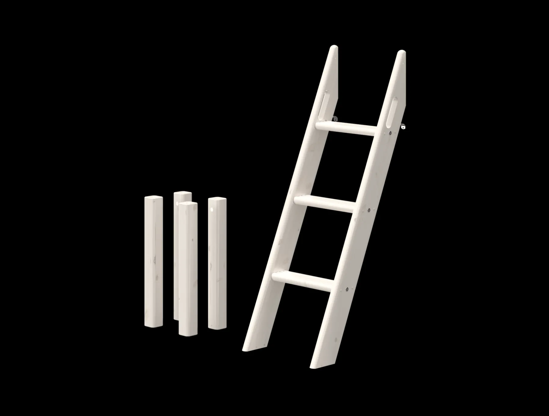 FLEXA Classic - Schrägleiter für halbhohes Bett Whitewashedpine Best