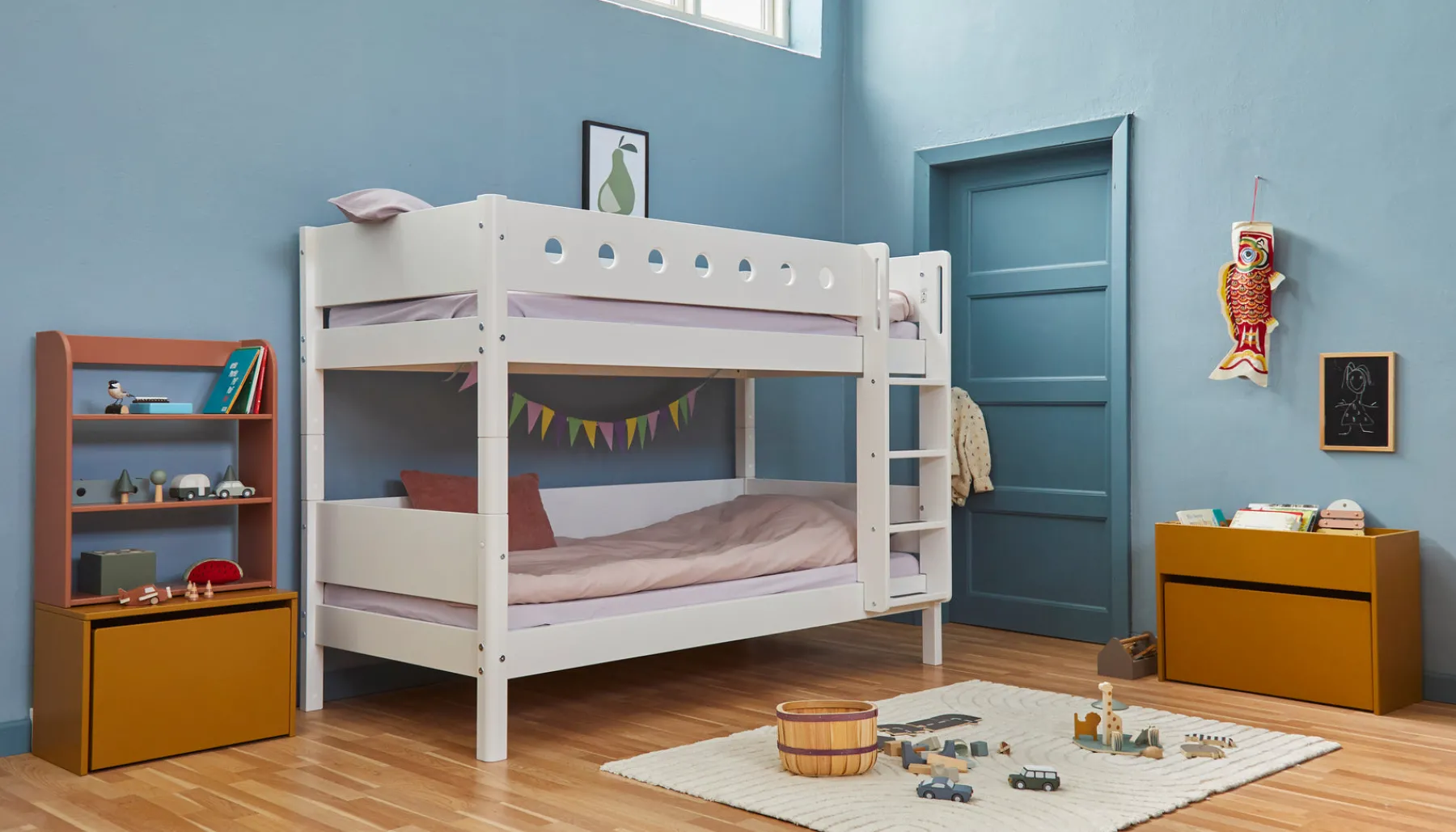 FLEXA Etagenbett mit senkrechter Leiter White Sale