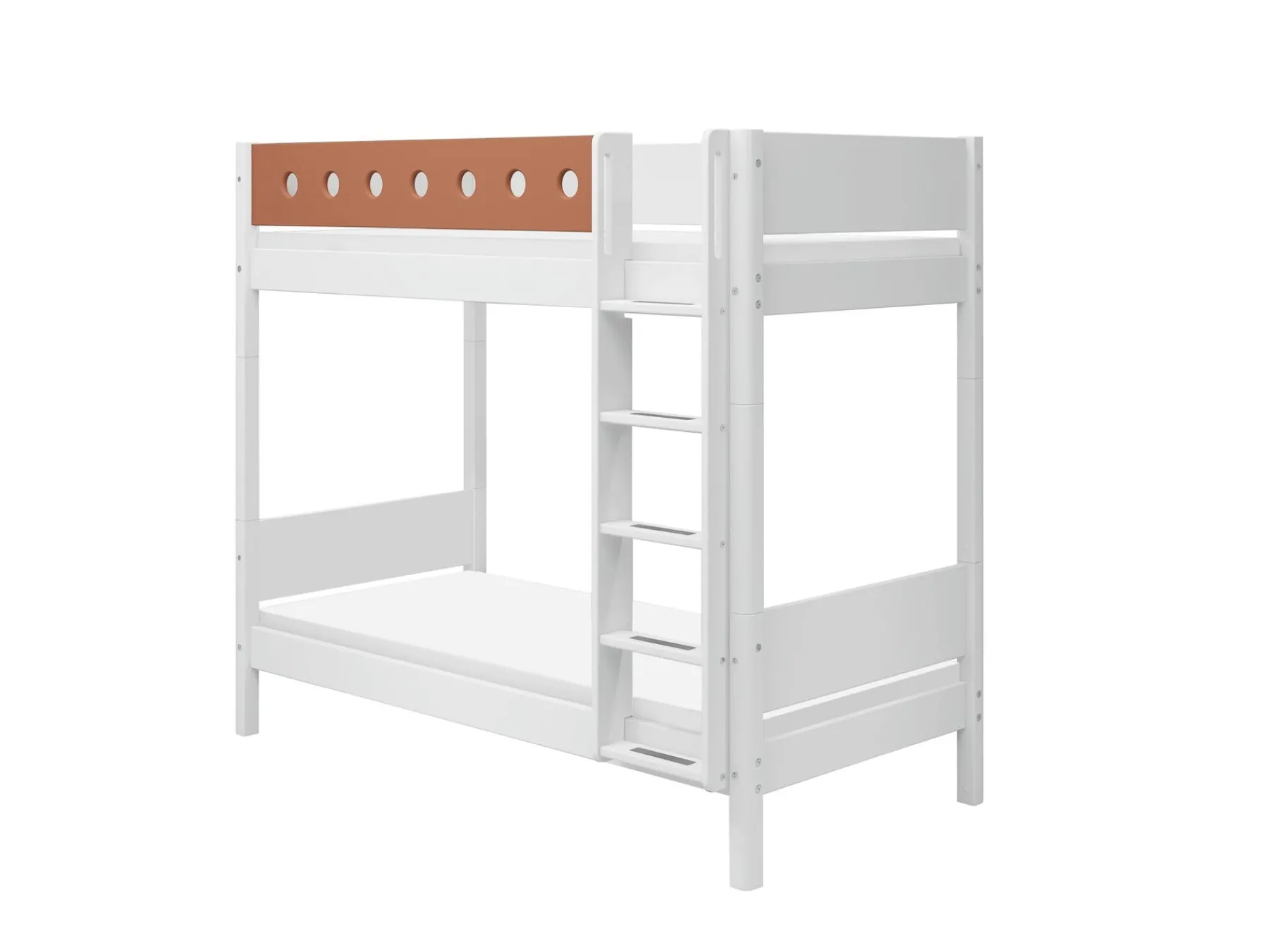 FLEXA Etagenbett mit zusätzlicher Höhe White/blush New