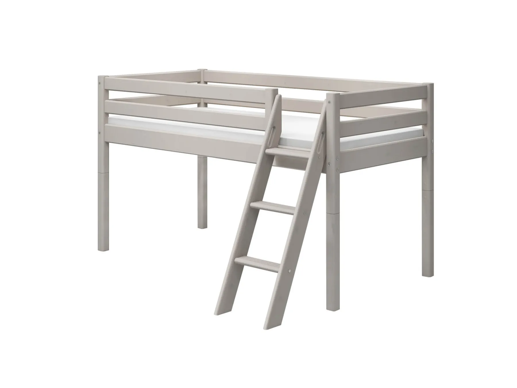 FLEXA Halbhohes Bett mit Schrägleiter Greywashedpine Discount