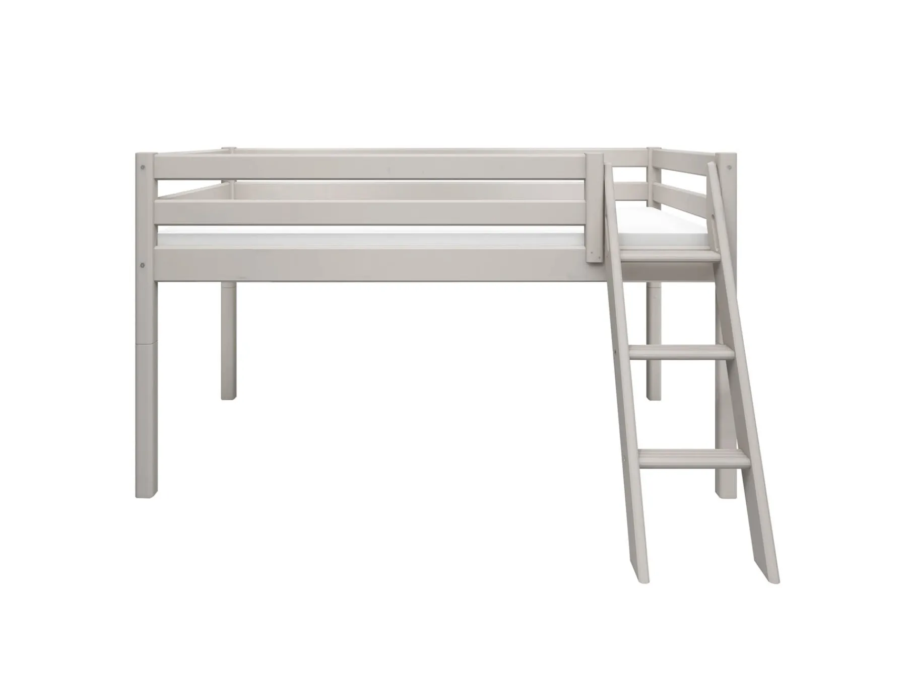 FLEXA Halbhohes Bett mit Schrägleiter Greywashedpine Discount