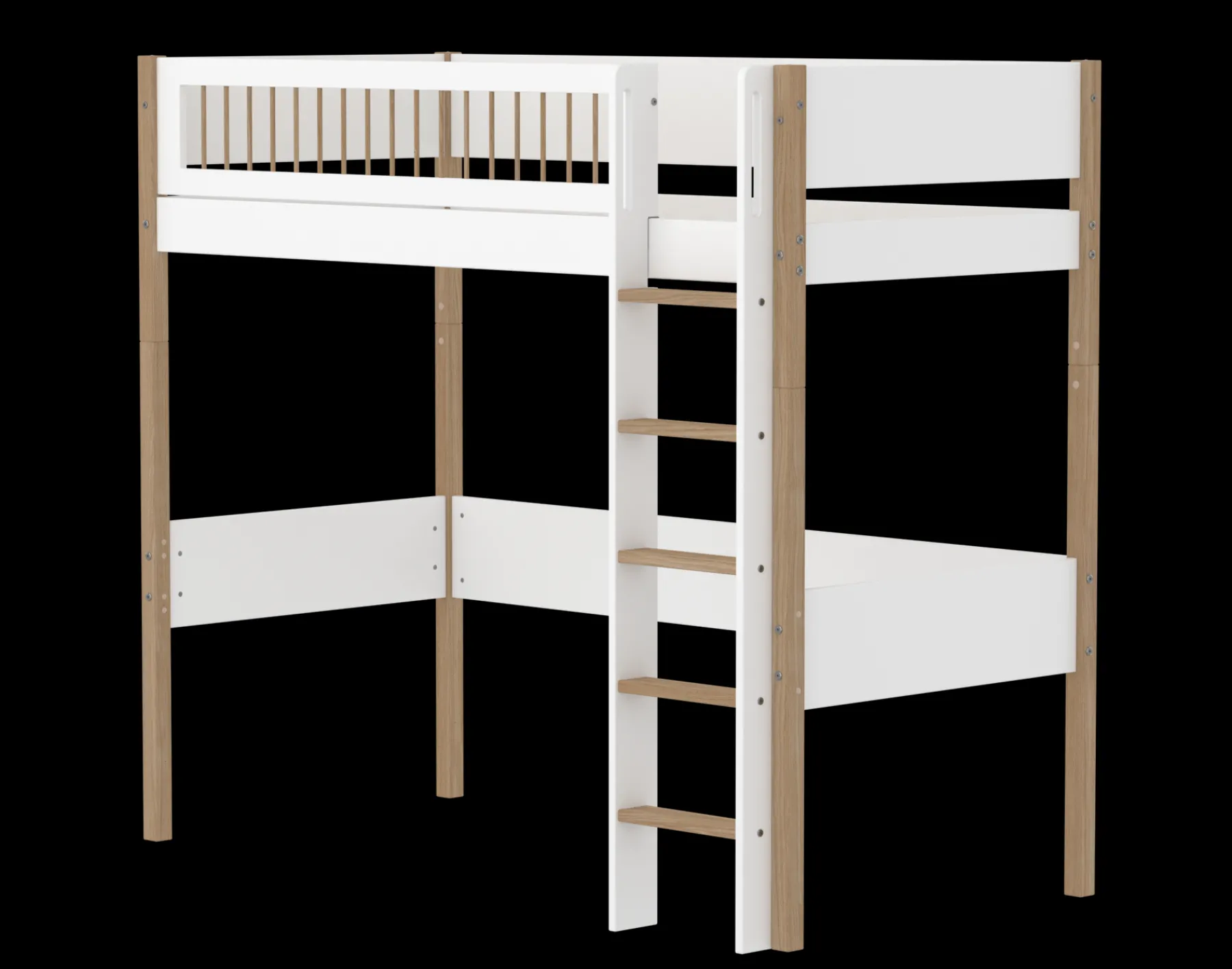 FLEXA Hochbett White/oak Clearance