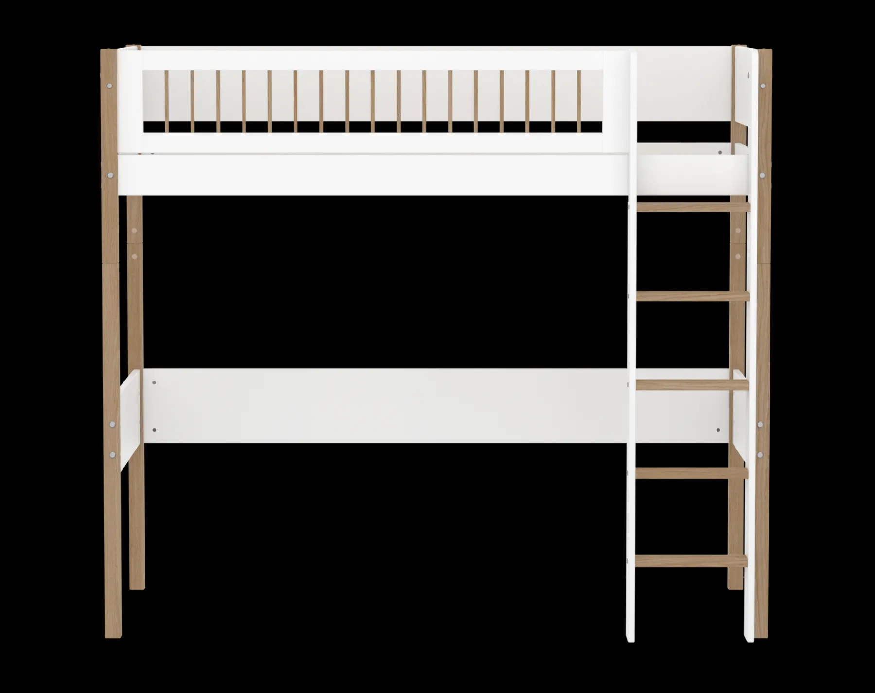 FLEXA Hochbett White/oak Clearance