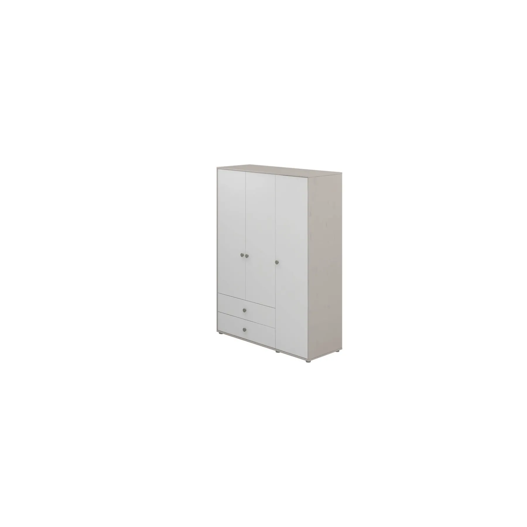 FLEXA Kleiderschrank Naturalgreen/greywashedpine New