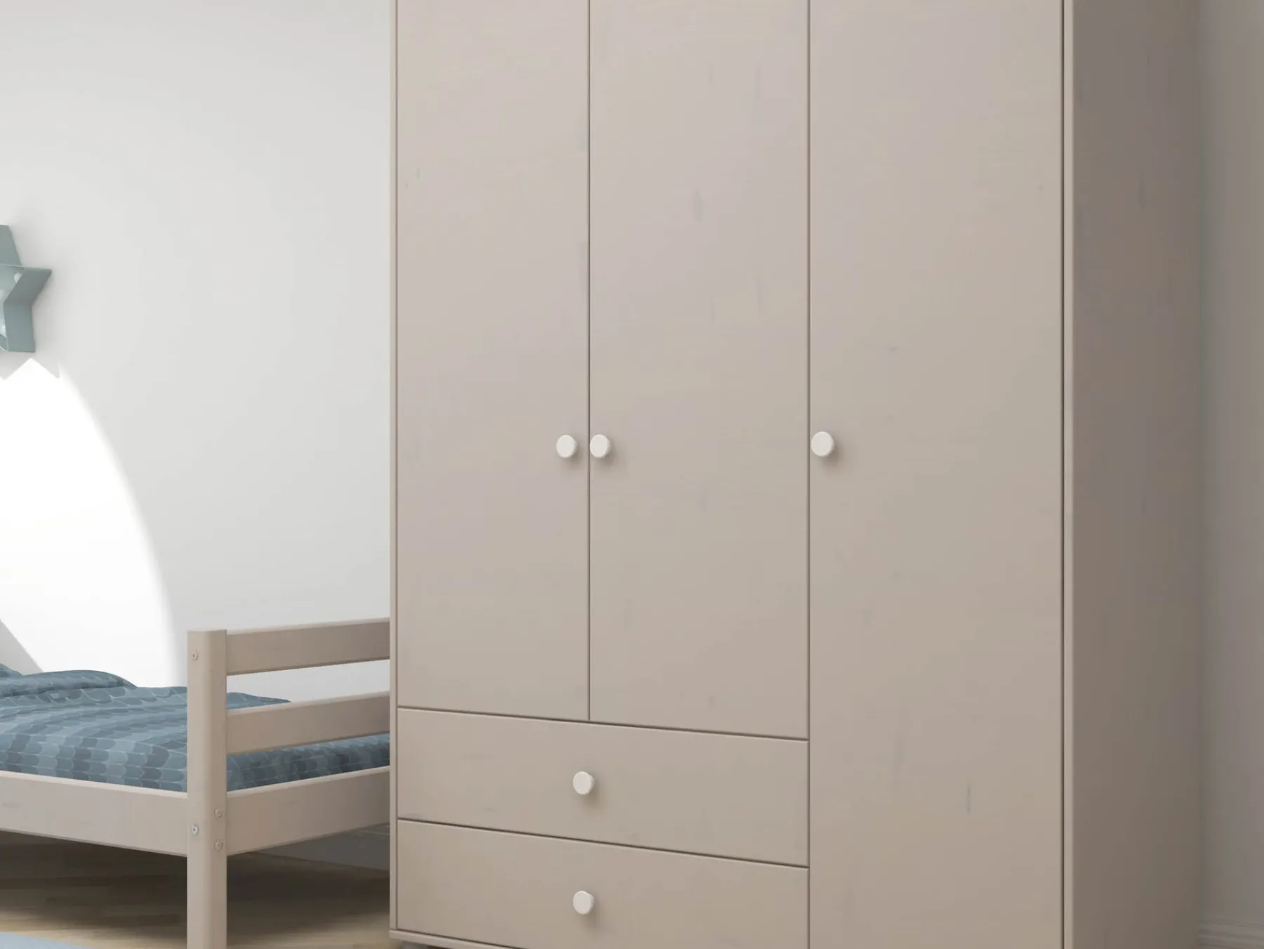 FLEXA Kleiderschrank White/greywashedpine Flash Sale