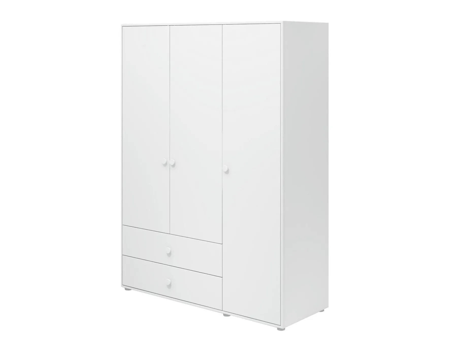 FLEXA Kleiderschrank, 3 Türen + 2 Schubladen White Outlet