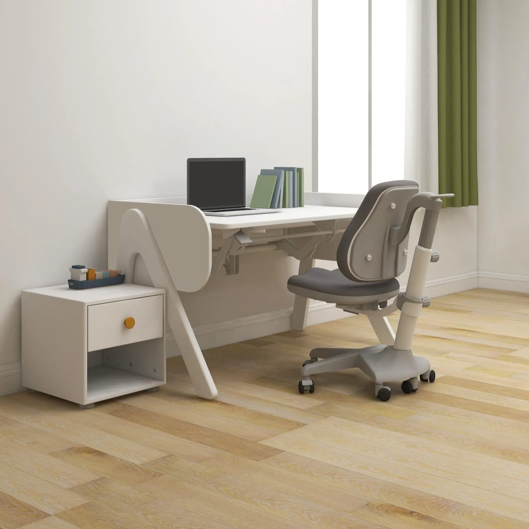 FLEXA Kommode, 1 Schublade White/mustard Store