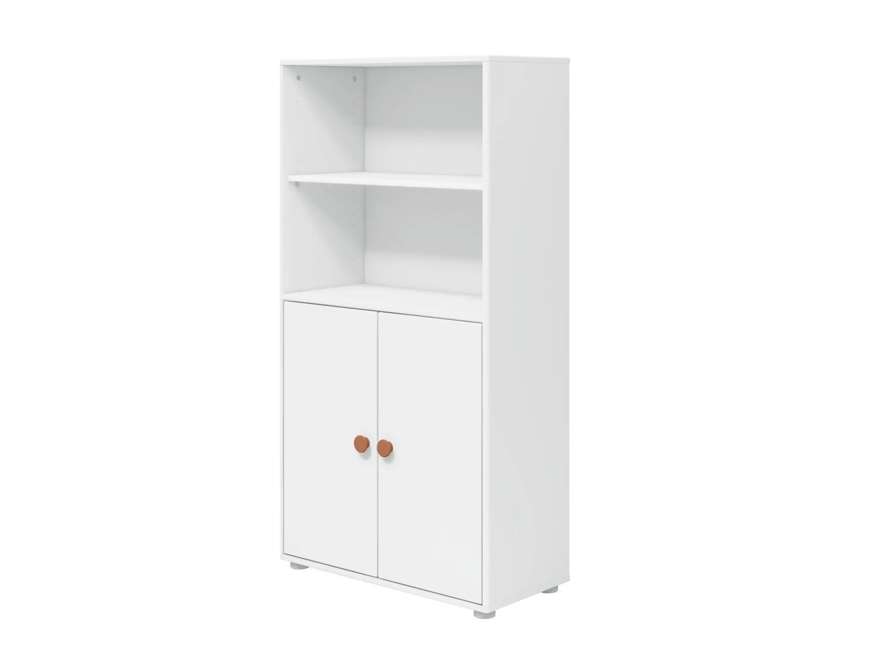 FLEXA Midi Bücherregal, 2 Türen White/blush Sale