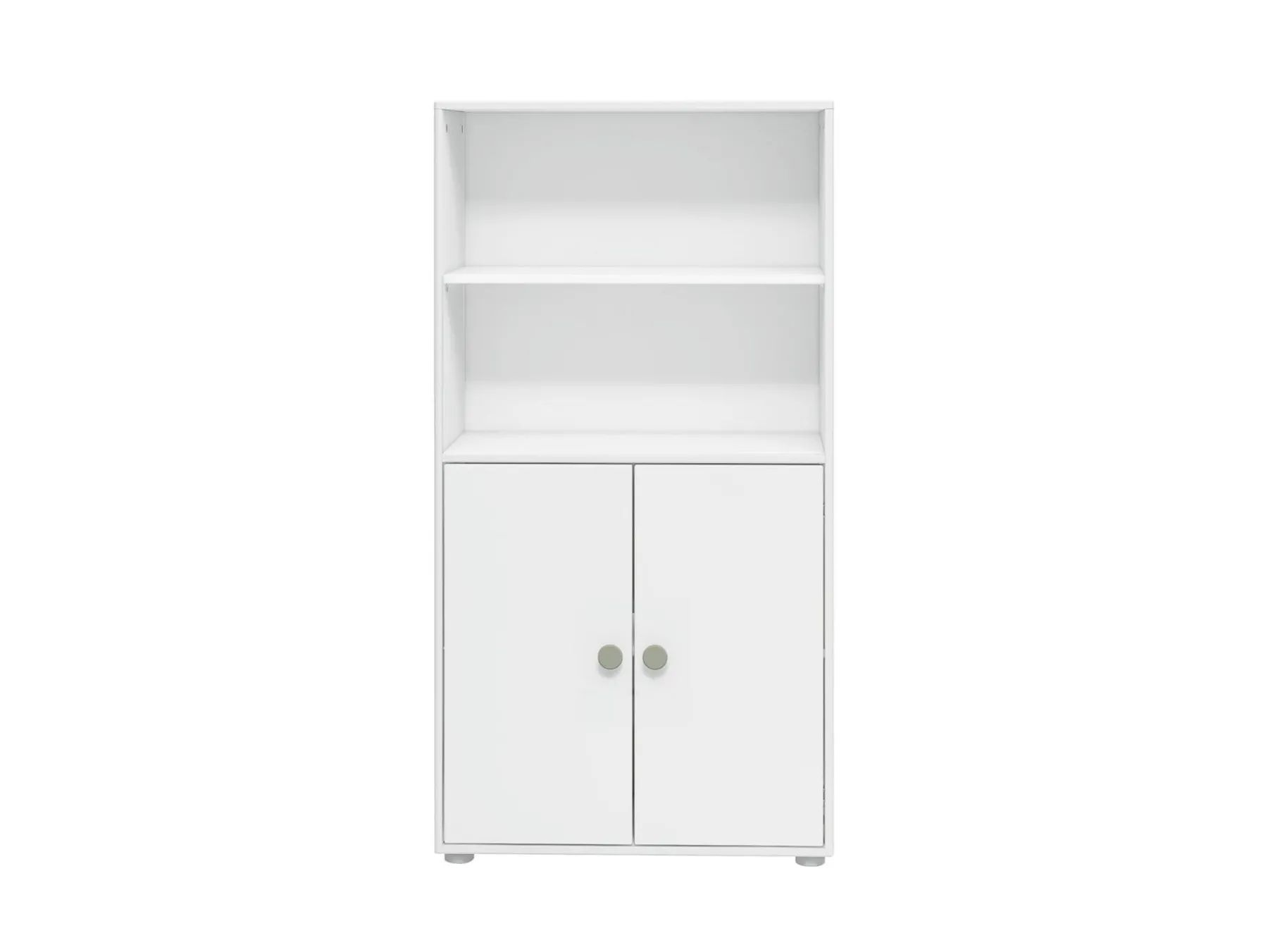 FLEXA Midi Bücherregal, 2 Türen White/naturalgreen Flash Sale