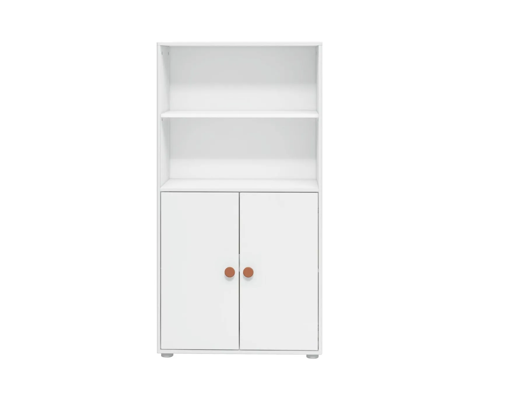 FLEXA Midi Bücherregal, 2 Türen White/blush Sale
