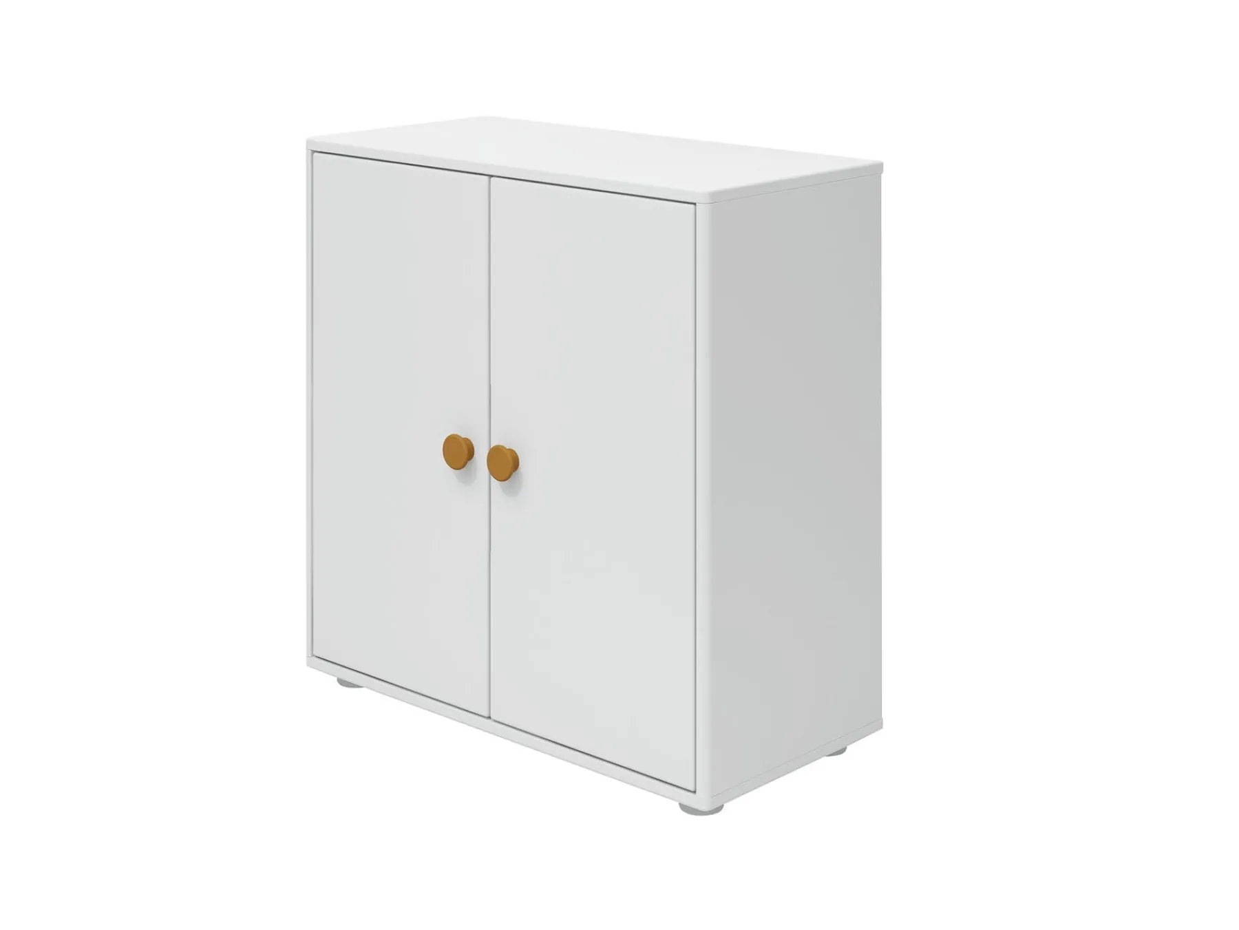 FLEXA Mini Bücherregal, 2 Türen White/mustard Flash Sale
