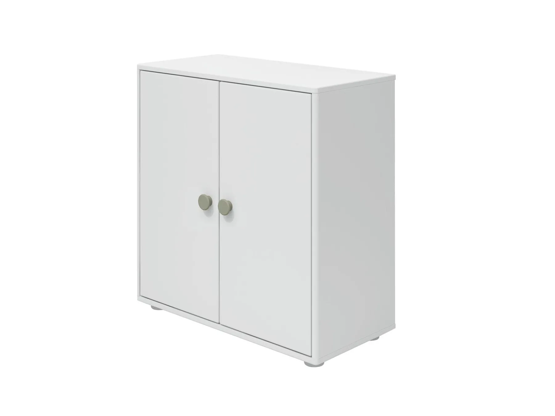 FLEXA Mini Bücherregal, 2 Türen White/naturalgreen Best