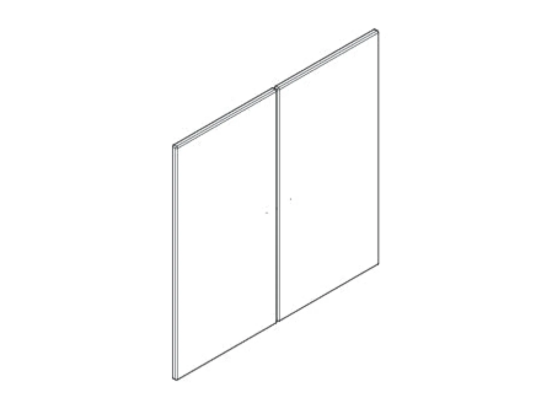 FLEXA Tür für Schrank oder Regal 2 Stück - Roomie Outlet