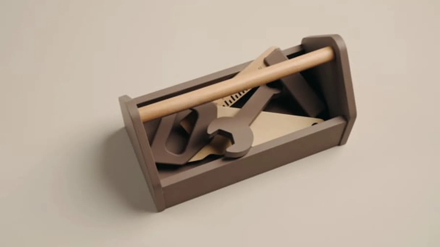 FLEXA Werkzeugkasten Dustybrown/birchplywood Sale